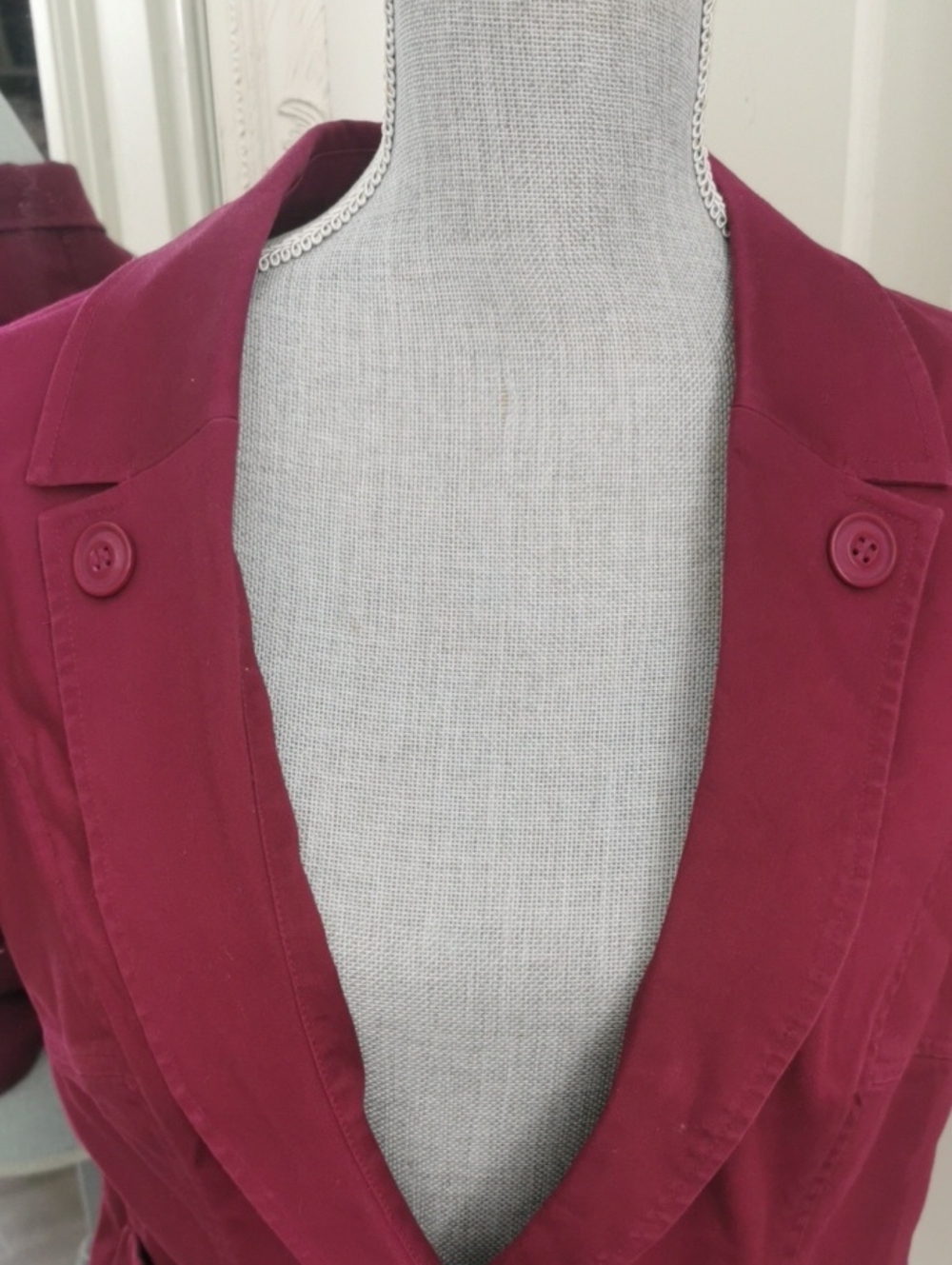 Ricki's Short Sleeve Womens Magenta Careerwear Office Casual Blazer. Size 14 - Picture 4 of 7